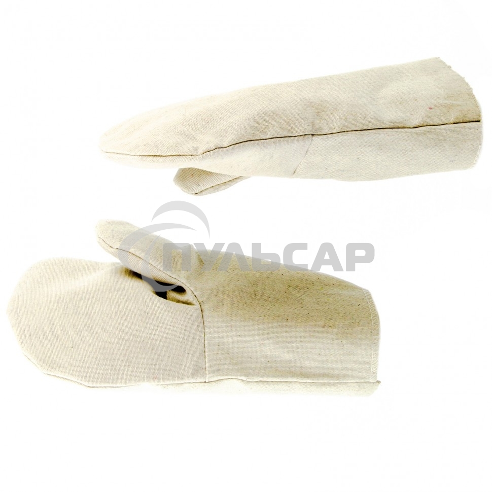 Рукавицы специальные х/б с двойным наладонником, 1 размер, Россия Сибртех