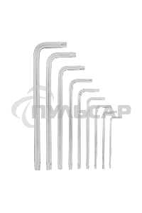 Набор ключей Matrix имбусовых TORX, 9 шт: T10-T50, CrV, удлиненные, сатин.