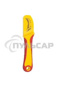 Нож монтажника, нержавеющая сталь, изогнутое лезвие Rexant