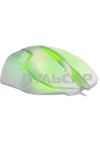 Мышь проводная Defender Cyber MB-560L белый, 1200 dpi, USB, кнопки - 3