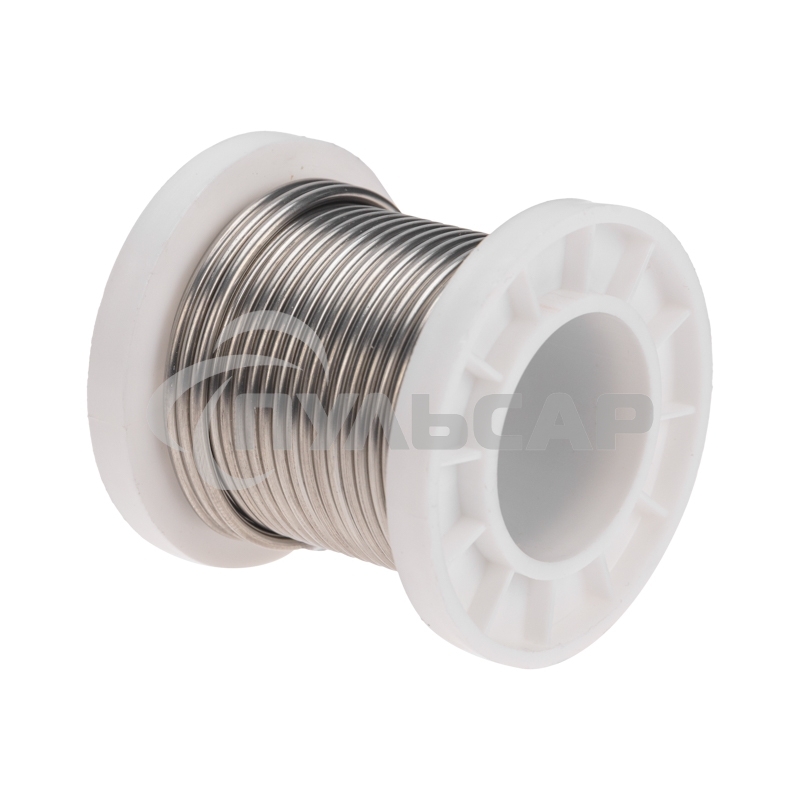 Припой ПОСу 95-5, 100г, Ø2мм, (олово 95%, сурьма 5%), бессвинцовый, ГОСТ 21931-76, катушка Rexant