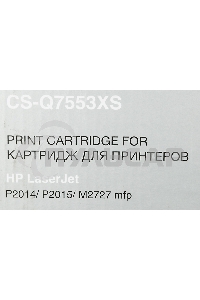 Картридж лазерный Cactus CS-Q7553XS черный (7000 стр.) для HP P2014/P2015/M2727