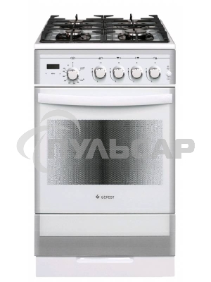 Плита газовая Gefest ПГ 5500-03 0042 белый, конфорок 4 шт, духовка 52 л, 50 см x 85 см x 58.5 см