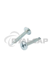 Саморез с прессшайбой KRANZ ПШС сверло 4.2х32, короб (200 шт./уп.)