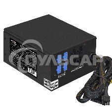 Блок питания серверный 500W ExeGate ServerPRO-500RADS (ATX, for 3U+ cases, APFC, КПД 80% (80 PLUS), 14cm fan, 24pin, (4+4)pin, PCIe, 5xSATA, 4xIDE, FDD, Cable Management, black)