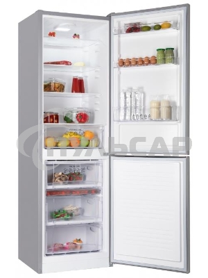 Холодильник Nordfrost NRB 152 X нержавеющая сталь двухкамерный 205/115 л морозилка снизу