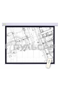 Экран Cactus 180x180см Motoscreen CS-PSM-180x180 1:1 настенно-потолочный рулонный белый (моторизованный привод)