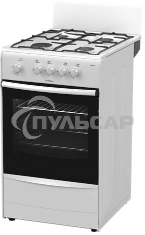 Плита газовая Darina A 3001 W белый/черный, конфорок 4 шт, духовка 50 л, 50 см x 85 см x 56 см