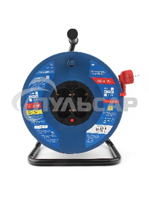 Удл. на пласт. катушке “Power Cube” IP20 16А 50м ПВС 3*1,5мм2 4 роз. с/з