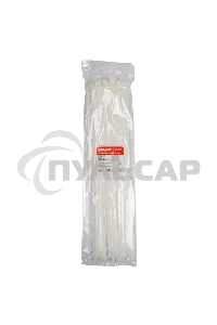 Хомут-стяжка кабельная нейлоновая Rexant 500 x7,6 мм, белая, упаковка 100 шт.