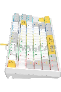 Клавиатура проводная A4Tech Bloody S87 Energy (S87 USB ENERGY WHITE) USB белый/желтый