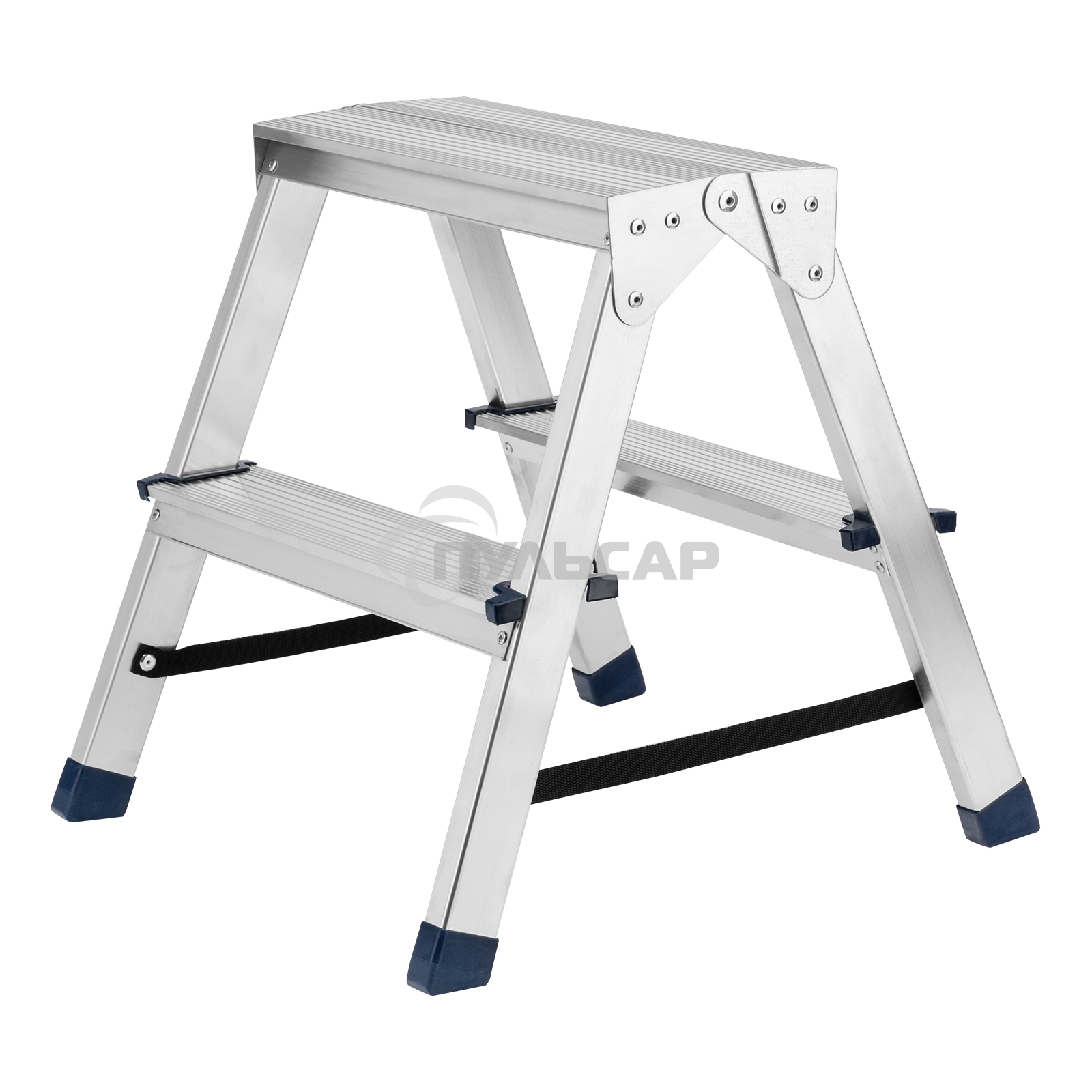 Стремянка Сибртех 97922 двусторонняя 2ст., алюминиевая