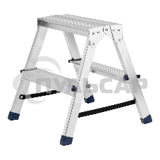 Стремянка Сибртех 97922 двусторонняя 2ст., алюминиевая