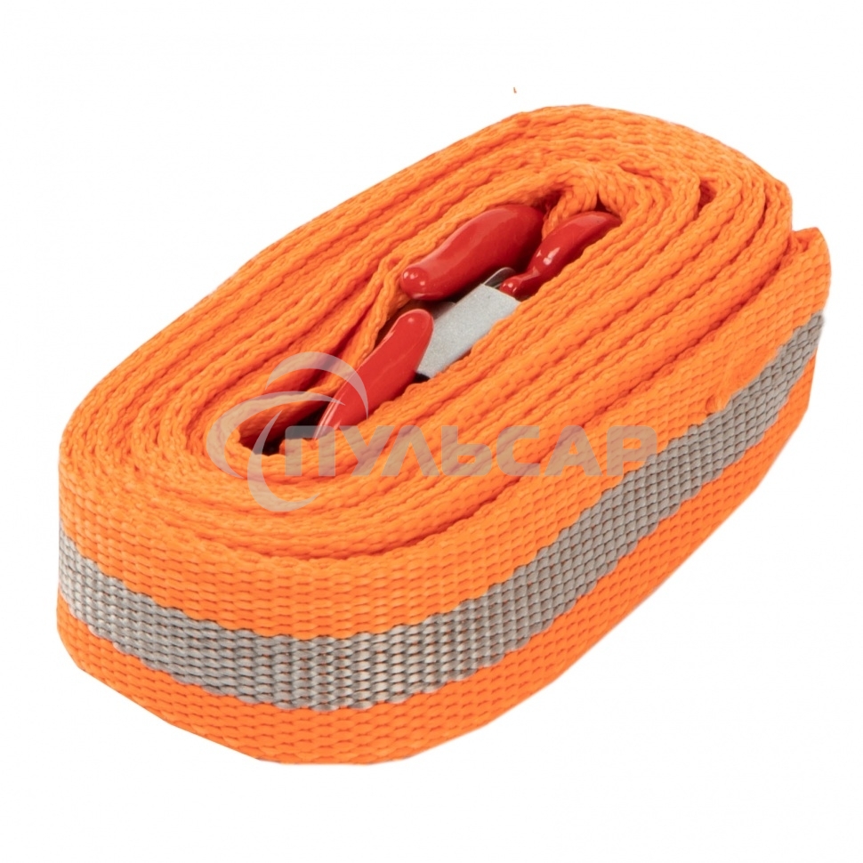 Трос буксировочный 5 тонн, 2 крюка, пакет, РоссияStels