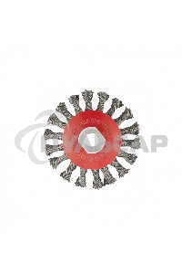 Щетка Matrix для УШМ, 100 мм, М14, Тарелка, крученая проволока 0,5 мм