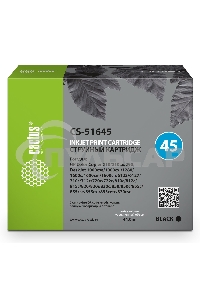 Картридж струйный Cactus CS-51645 черный (44 мл) для HP DJ 710c/720c/722c/815c/820cXi/850c/870cXi/880c