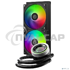 Система жидкостного охлаждения ID-Cooling FX240 INFINITY ARGB черный 120мм алюминий+медь 2000rpm 27.2db 4-pin 300W