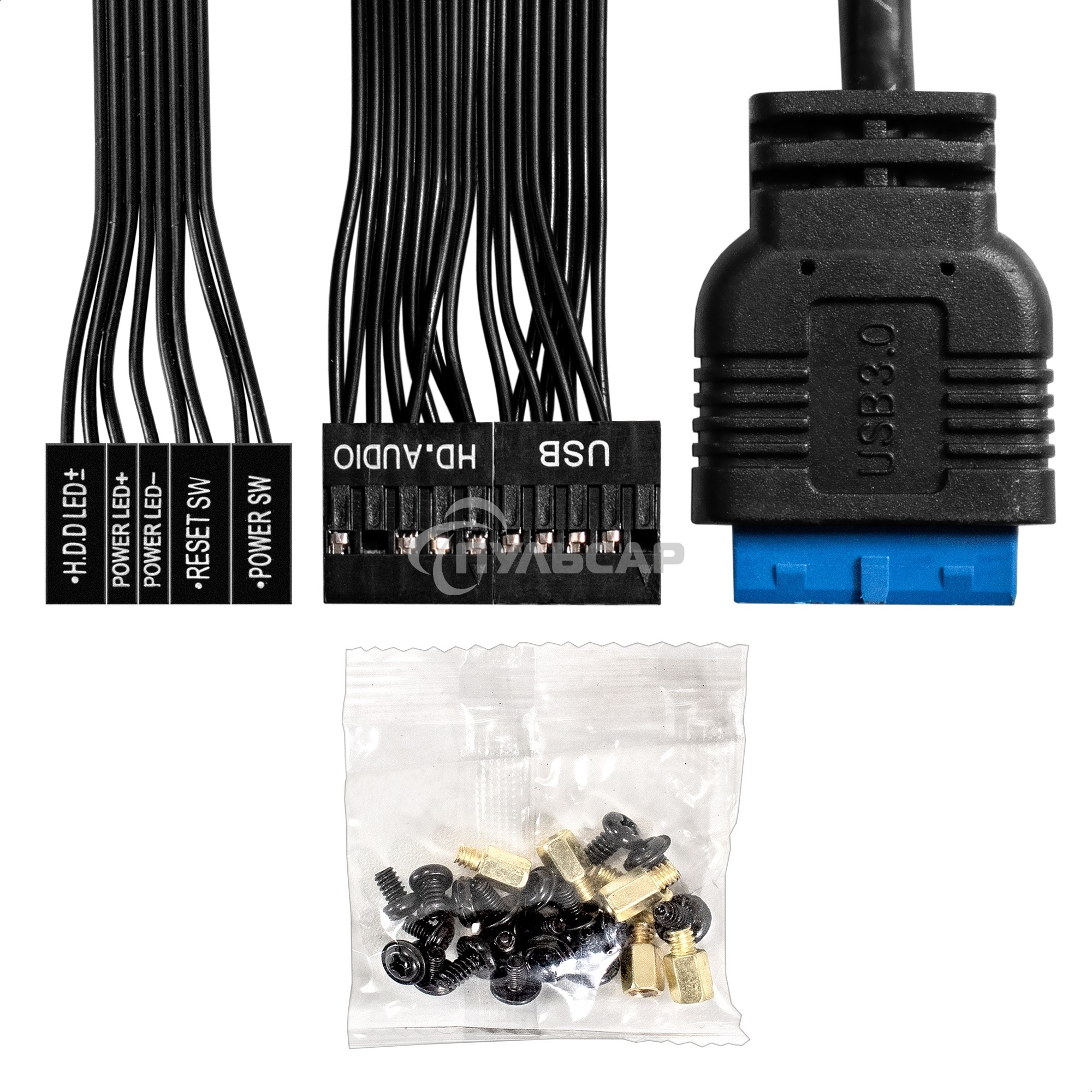 Компьютерный корпус Miditower ExeGate AA-443U-AA450 (ATX, AA450 8 см, 2*USB+1*USB 3.0+HD Audio, черный)