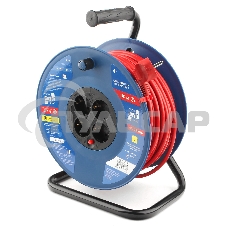 Удл. на пласт. катушке “Power Cube” IP20 16А 50м ПВС 3*1,5мм2 4 роз. с/з