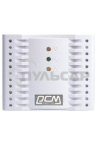  Стабилизатор напряжения Powercom Voltage Regulator, 2000VA, White, Schuko