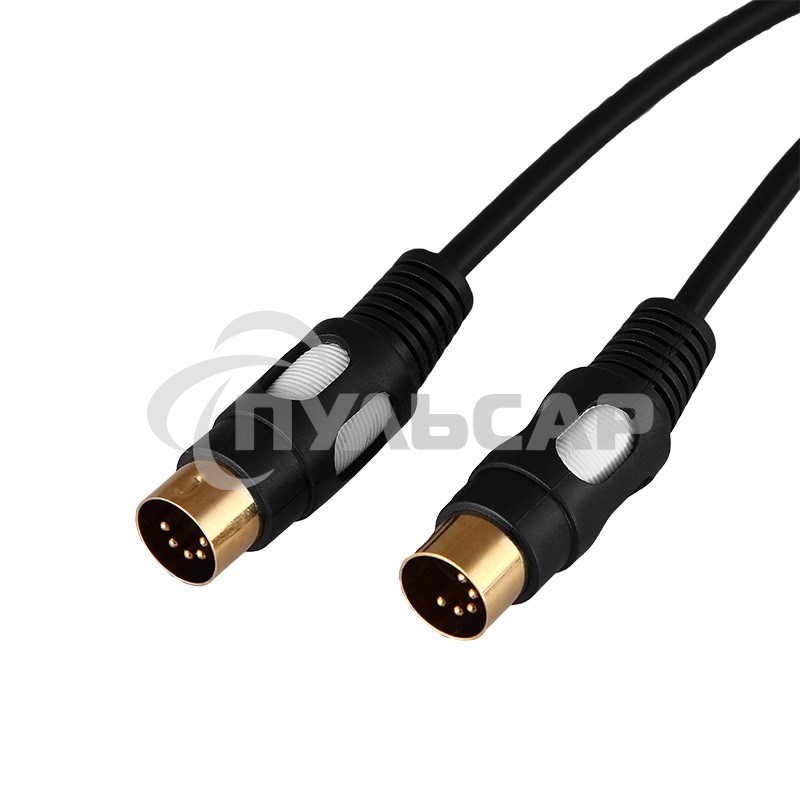 Шнур DIN 5 Pin - DIN 5 Pin, длина 1,5 метра (GOLD) Rexant
