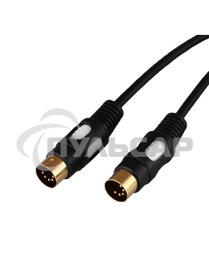 Шнур DIN 5 Pin - DIN 5 Pin, длина 1,5 метра (GOLD) Rexant