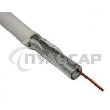 Кабель коаксиальный CAVEL SAT 50 M, Cu/Al/CuSn, 64%, 75 Ом, бухта 100 м, белый