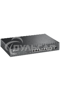 Коммутатор TP-Link JetStream 10-Port Gigabit Smart Switch with 8-Port PoE+, 8× Gigabit PoE+ Ports, 2× Gigabit SFP Slots, 802.3at/af, 150 W PoE Power, 1U 13-inch Rack-mountable Steel CaseIntegration with Omada SDN Controller, 802.1Q VLAN, STP/RSTP/MSTP, IG