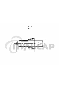 Концевая изолированная заглушка КИЗ-7, ø 5,5 мм (8,0-10,0 мм²) Rexant