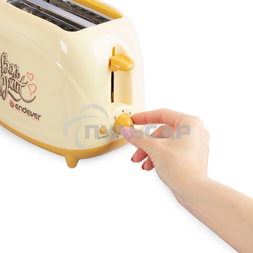Тостер Endever Skyline ST-106, бежевый