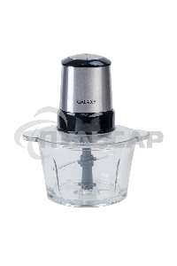 Измельчитель электрический Galaxy Line GL 2355, серебристый с черным, стеклянная чаша 1,5 л, 400 Вт, импульсный режим