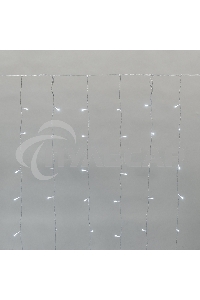 Гирлянда Neon-night Дождь светодиодный 2х1,5м, эффект мерцания, прозрачный провод, IP44, 230В, диоды БЕЛЫЕ, 150 LED