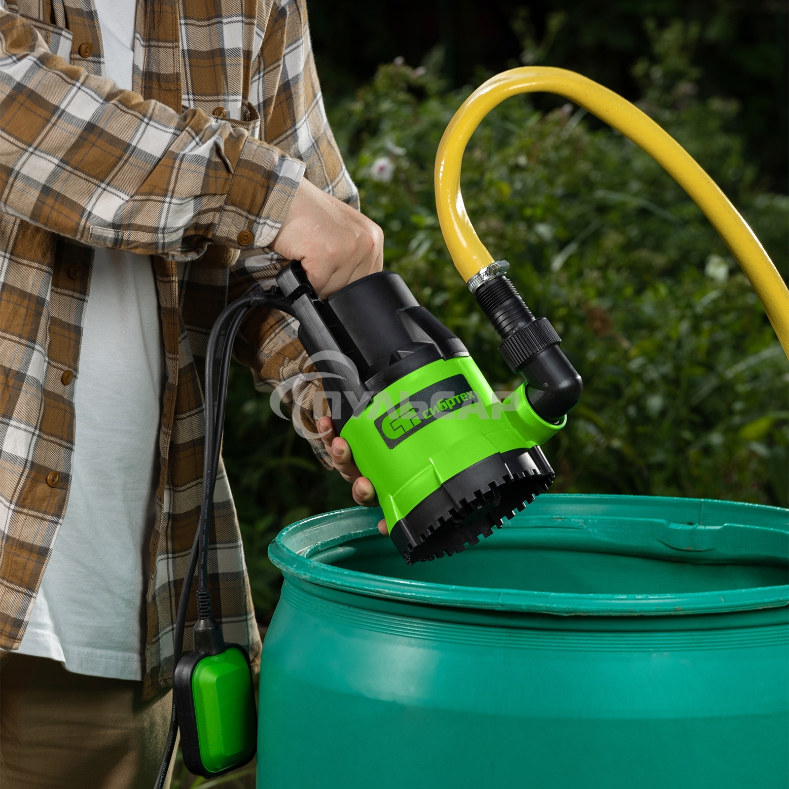 Дренажный насос СИБРТЕХ для чистой воды СДН500-5 500 Вт напор 8 м 8000 л/ч 97262