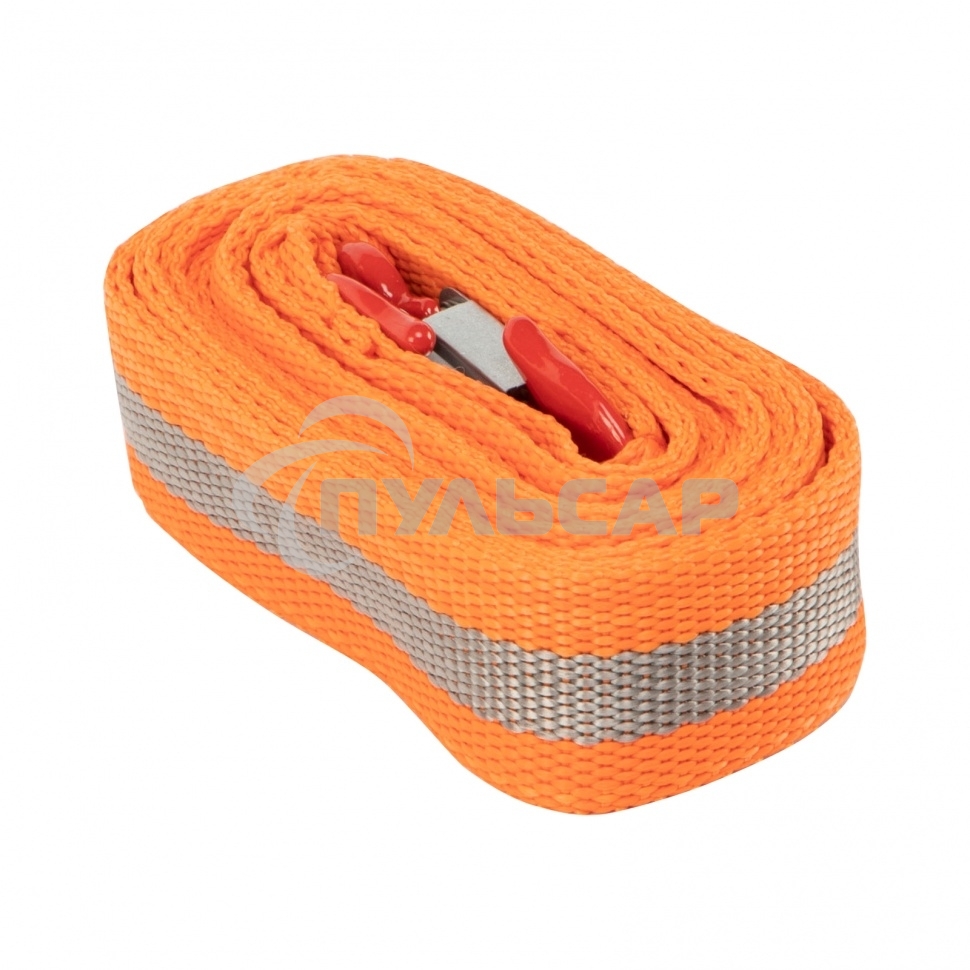 Трос буксировочный 5 тонн, 2 крюка, пакет, РоссияStels