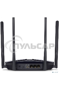 Роутер Mercusys MR70X AX1800 Dual-Band WiFi 6 Router, 574 Mbps at 2.4 GHz + 1201 Mbps at 5 GHz,4× Fixed External Antennas, 3× Gigabit LAN Ports, 1× Gigabit WAN Port, 1024-QAM, OFDMA, Router/Access Point Mode, MU-MIMO, WPA3, TWT, BSS Color