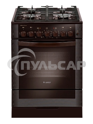 Плита комбинированная Gefest ПГЭ 6502-02 0045 коричневый, конфорок 4 газовых, духовка 55 л, 60 см x 85 см x 60 см