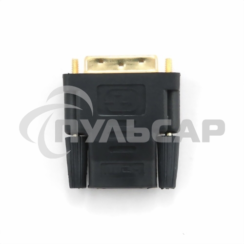 Переходник Cablexpert HDMI-DVI 19F/19M золотые разъемы, пакет, черный (A-HDMI-DVI-2)