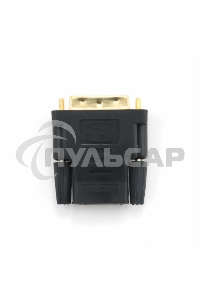 Переходник Cablexpert HDMI-DVI 19F/19M золотые разъемы, пакет, черный (A-HDMI-DVI-2)