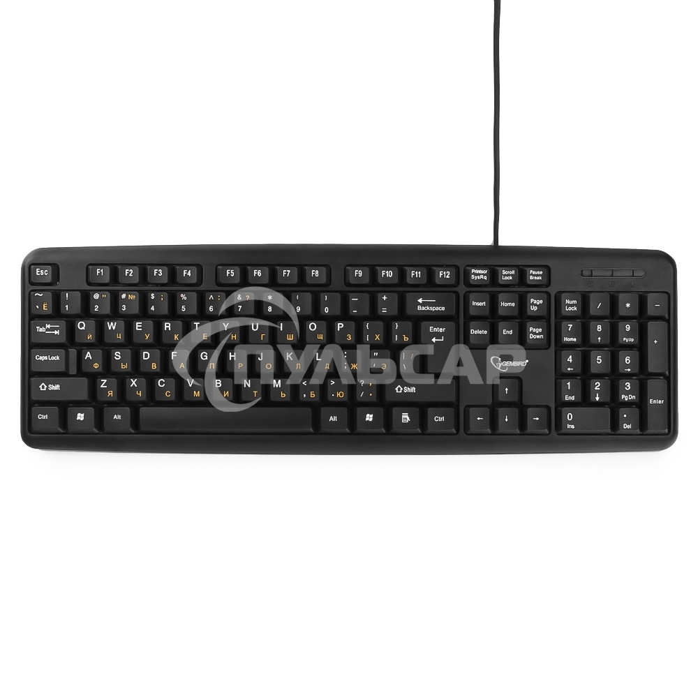 Клавиатура проводная Gembird KB-8320UXL-BL, USB, черный