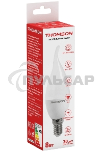 Лампа светодиодная Hiper THOMSON LED TAIL CANDLE 8W 670Lm E14 4000K TH-B2028