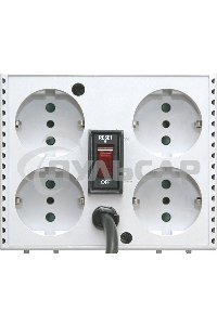  Стабилизатор напряжения Powercom Voltage Regulator, 2000VA, White, Schuko