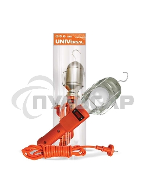 Светильник переносной ПВС 2х0.75 с выкл. 15м 220В UNIVersal 966U-0115