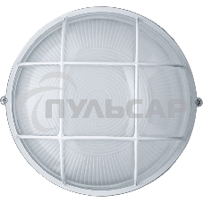Светильник Navigator ЛОН NBL-R2-100-E27/WH 1х100Вт E27 IP54 (аналог НПБ 1102 бел. круг с решеткой 100Вт)