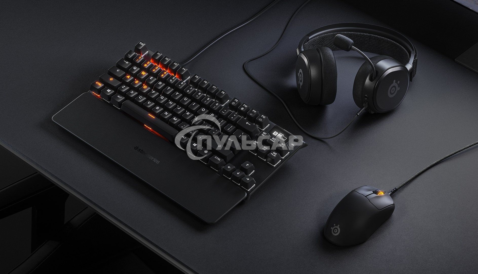 Мышь проводная SteelSeries Prime черный, 18000 dpi, USB, кнопки - 6