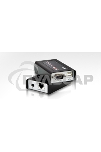 Удлинитель, SVGA+KBD+MOUSE USB ATEN, 100 метр., HD-DB15+USB A-тип/USB B-тип, Female, c KVM-шнуром USB, Б.П. 220> 5V (CE100-A7-G)