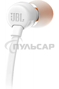 Наушники JBL Tune 110, 3.5 мм, внутриканальные, белый