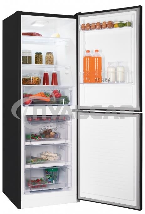 Холодильник Nordfrost NRB 161NF B черный двухкамерный 170/105 л морозилка снизу, капельная система