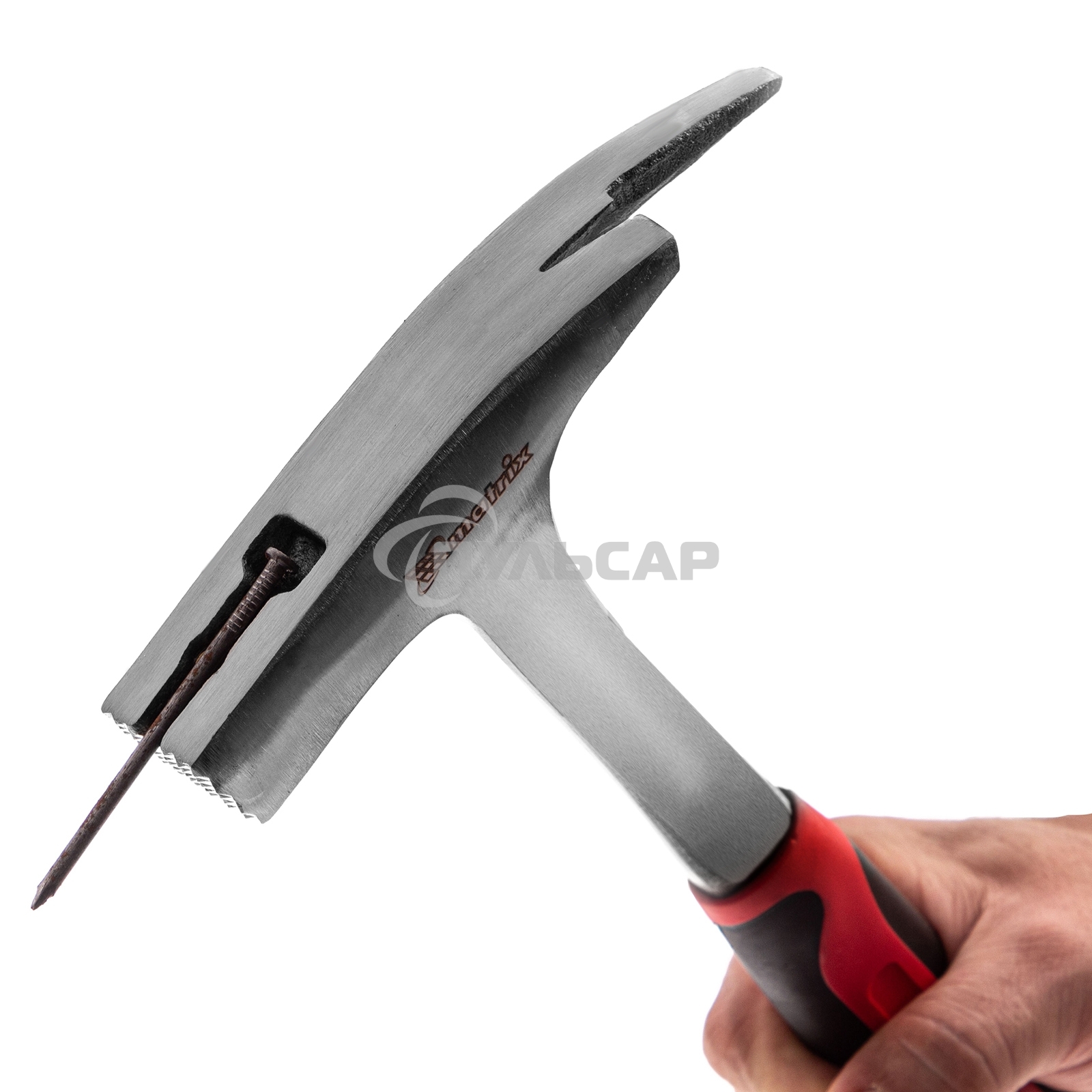 Молоток Matrix кровельщика 600г цельнометаллический двухкомпонентная рукоятка