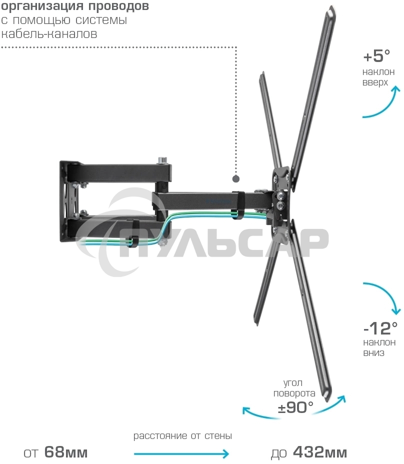 Кронштейн для телевизора Kromax CORBEL-9, 32