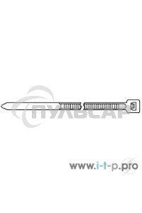 Стяжка нейлоновая неоткрывающаяся Hyperline GT-370IC, безгалогенная (halogen free), 370x3.6мм, (100 шт)